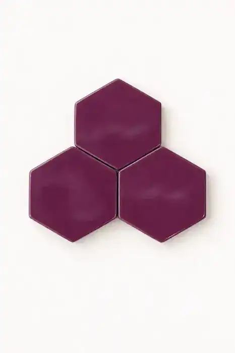 Hexagonito Deslavado Lila